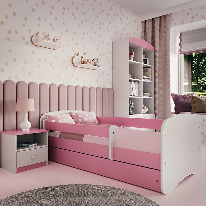 Łóżko Dziecięce Babydreams+Sz+M Różowy 70x140