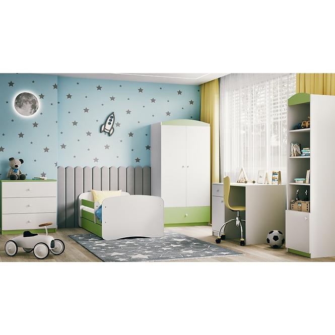 Łóżko Dziecięce Babydreams+Sz+M Zielony 70x140