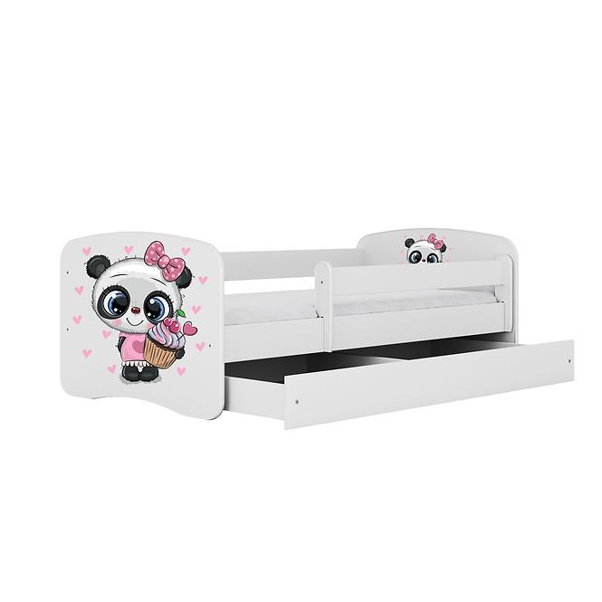 Łóżko Dziecięce Babydreams+Sz+M Biały 70x140 Panda