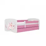 Łóżko Dziecięce Babydreams+Sz+M Różowe 70x140 Konik
