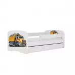 Łóżko Dziecięce Babydreams+Sz+M Biały 70x140 Ciężarówka