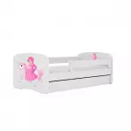 Łóżko Dziecięce Babydreams+Sz+M Biały 70x140 1 Księżniczka