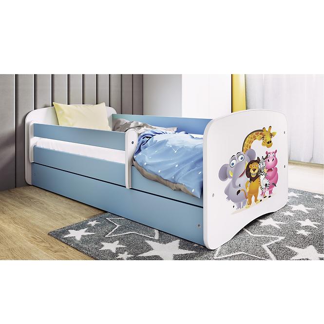 Łóżko Dziecięce Babydreams+Sz+M Niebieski 70x140 Zoo
