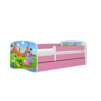 Łóżko Dziecięce Babydreams+Sz+M Różowe 70x140 Safari