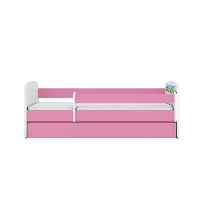 Łóżko Dziecięce Babydreams+Sz+M Różowe 70x140 Safari