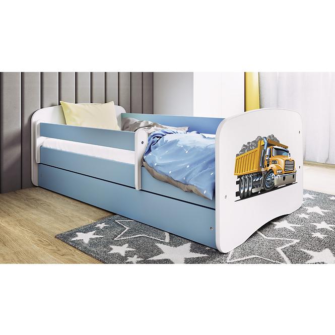 Łóżko Dziecięce Babydreams+Sz+M Niebieski 80x160 Ciężarówka