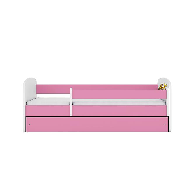 Łóżko Dziecięce Babydreams+Sz+M Różowe 80x160 Koparka