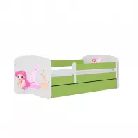 Łóżko Dziecięce Babydreams+Sz+M Zielone 80x160 Wróżka 2
