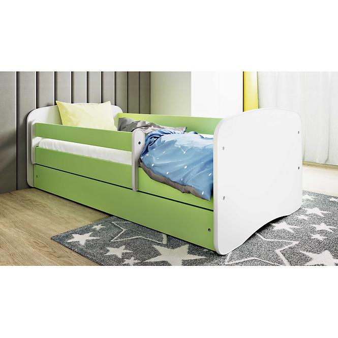 Łóżko Dziecięce Babydreams+Sz+M Zielony 80x180