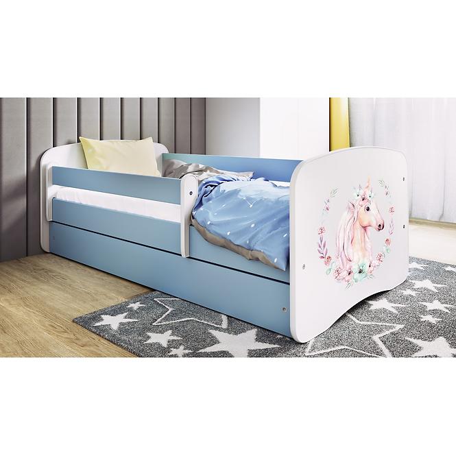 Łóżko Dziecięce Babydreams+Sz+M Niebieski 80x180 Konik