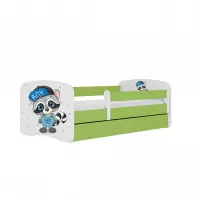 Łóżko Dziecięce Babydreams+Sz+M Zielone 80x180 Szop