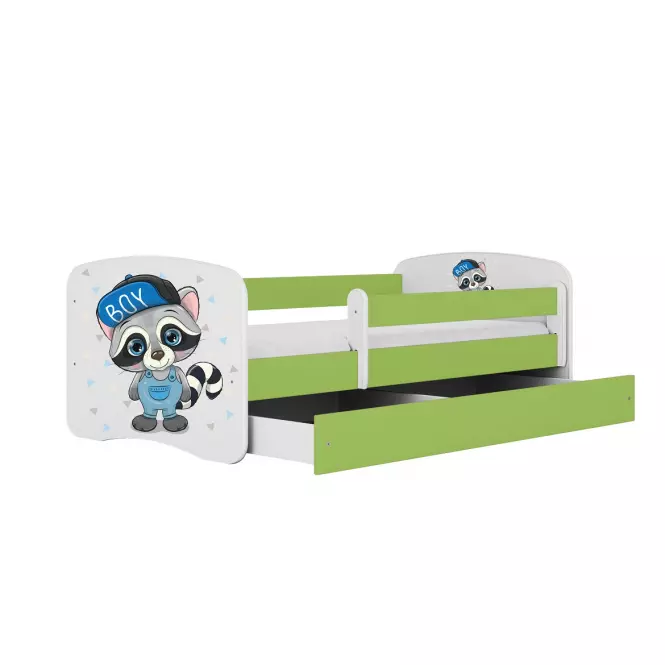 Łóżko Dziecięce Babydreams+Sz+M Zielone 80x180 Szop