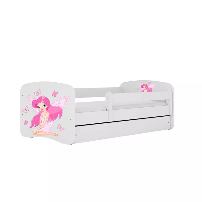 Łóżko Dziecięce Babydreams+Sz+M Biały 80x180 Wróżka 1