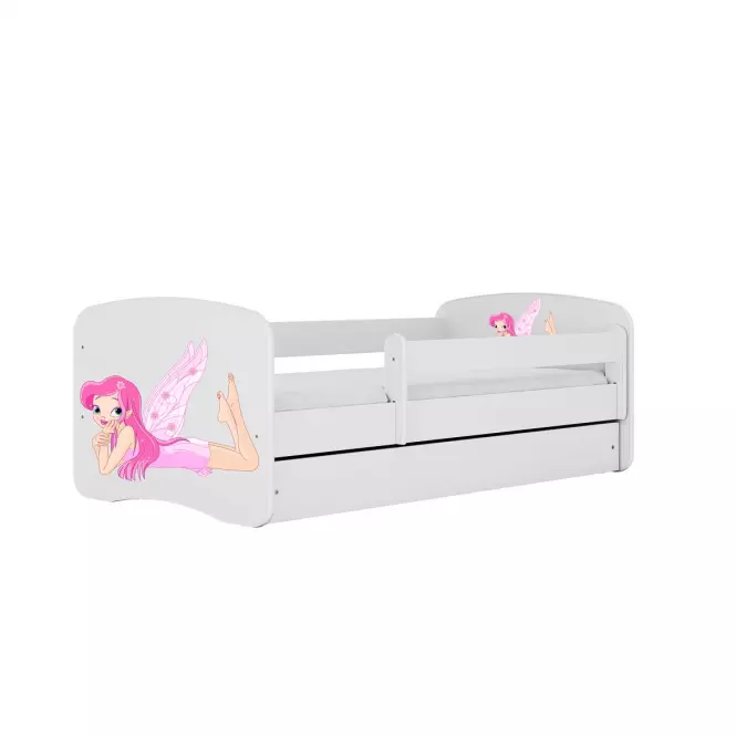 Łóżko Dziecięce Babydreams+Sz+M Biały 80x180 Wróżka 2