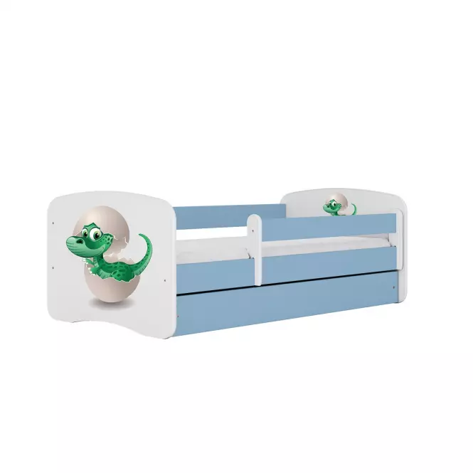 Łóżko Dziecięce Babydreams+Sz+M Niebieski 80x180 Dino