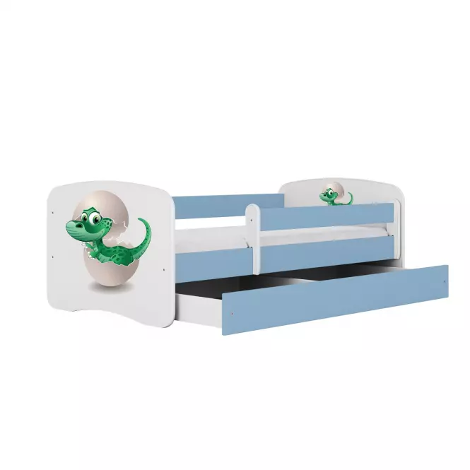 Łóżko Dziecięce Babydreams+Sz+M Niebieski 80x180 Dino