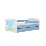 Łóżko Dziecięce Babydreams+Sz+M Niebieski 80x180 Miś Niebieski