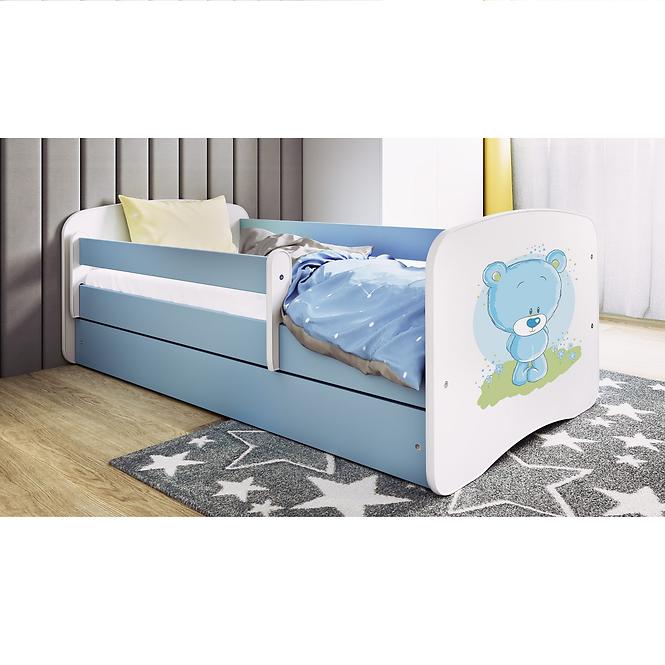 Łóżko Dziecięce Babydreams+Sz+M Niebieski 80x180 Miś Niebieski
