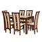 Zestaw stół i krzesła Sylwia 1+6 ST 402 KR347 BR233 savi1 LT beige