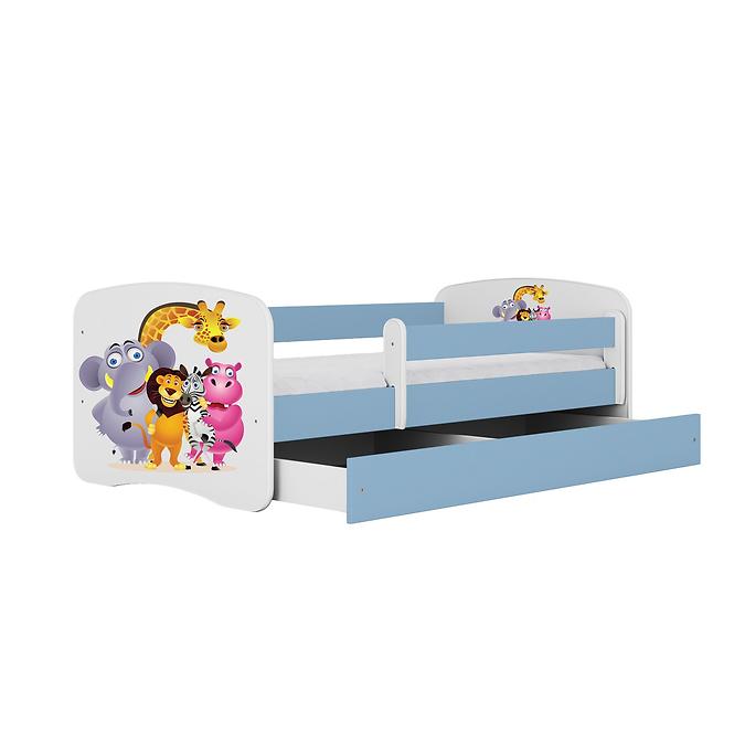 Łóżko Dziecięce Babydreams+Sz+M Niebieski 80x180 Zoo