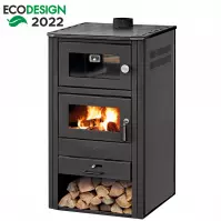 Piec stalowy MILANO z płaszczem wodnym i piekarnikiem 6,4 kW/17,6 kW