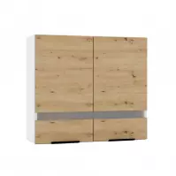 Szafka kuchenna Elena WS80 SP cargo artisan/czarny groszek