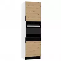 Szafka kuchenna Elena D60PK/2133 P/L artisan/czarny groszek