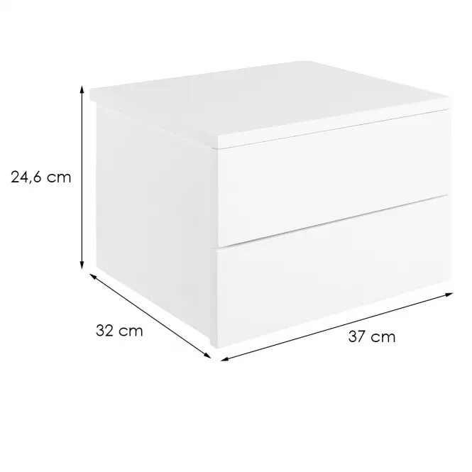 Szafka nocna Double biała 95760