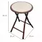 Taboret składany Dr-9-702 Mateo 8265 Brąz/Beż,3