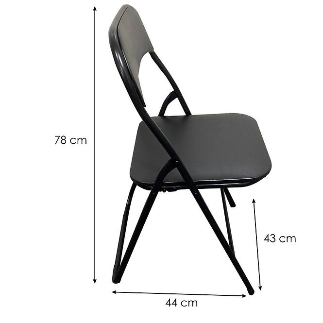 Krzesło składane Dr-9-758 Luis 8267 Czarne