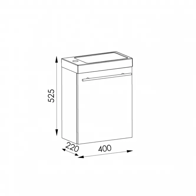 Zestaw wc Mari 40cm 1D biały