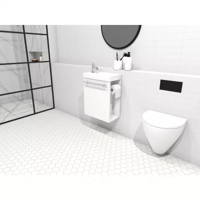 Zestaw wc Mari 40cm 1D biały
