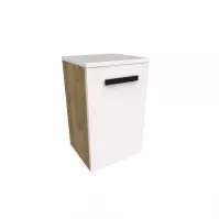 Półsłupek Songa 30cm 1D dąb/biały