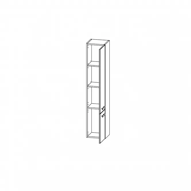 Słupek Songa 30cm 2D dąb/biały