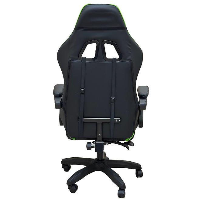Fotel gamingowy Kastor 8688 czarny/zielony