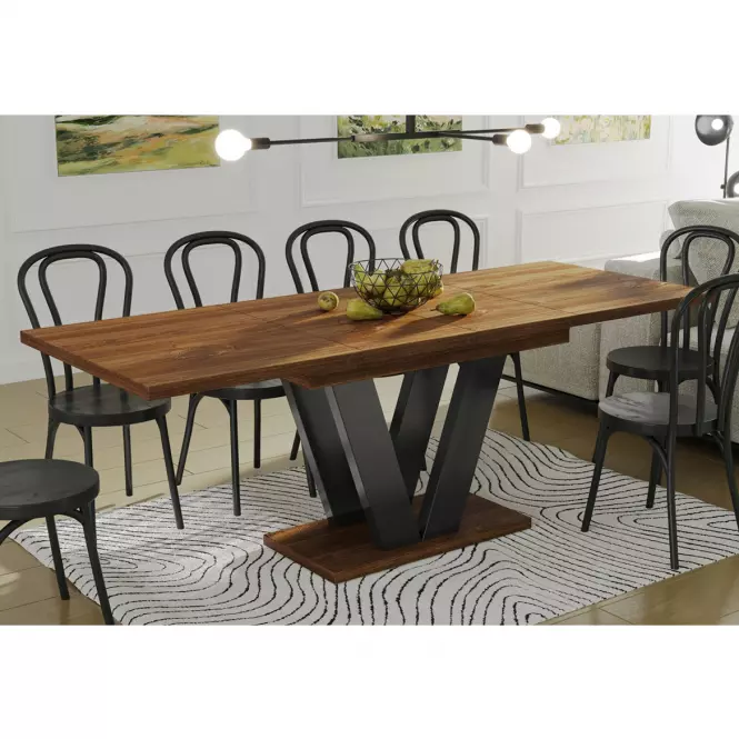 Stół rozkładany Lara-210 dąb stirling
