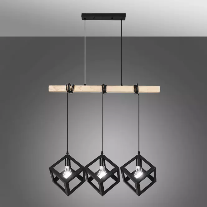 Lampa FONTE 6129 CZARNY LW3