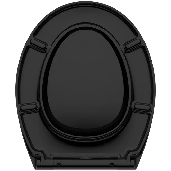 Deska WC Amigo czarna wolnoopadająca