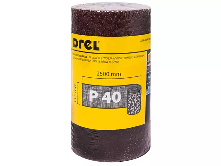 Drel Papier Ścierny w Rolce 2.5M.115MM. P40 CON-MRY-1104