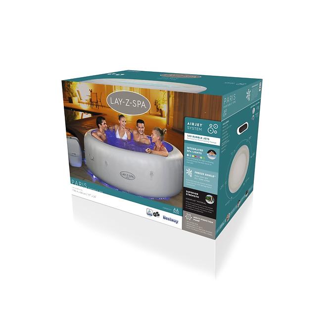 Jacuzzi ogrodowe SPA 1,96 x 0,66 m Paris Lay-Z-Spa®  AirJet™ 60013