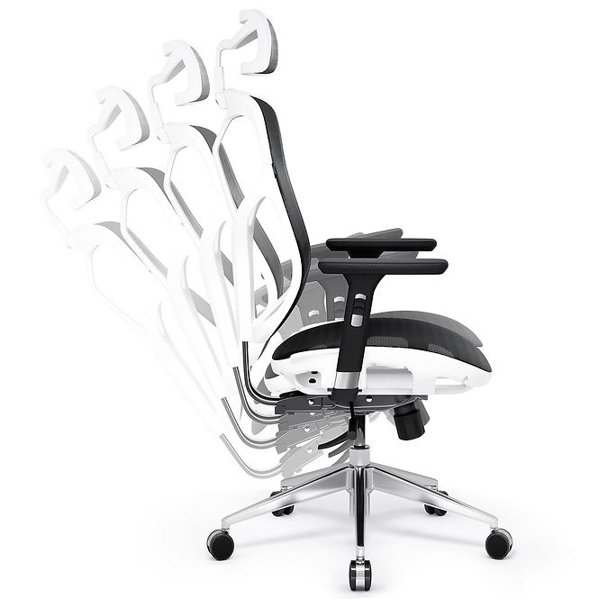 Fotel Biurowy Diablo V-Basic Biały/Czarny