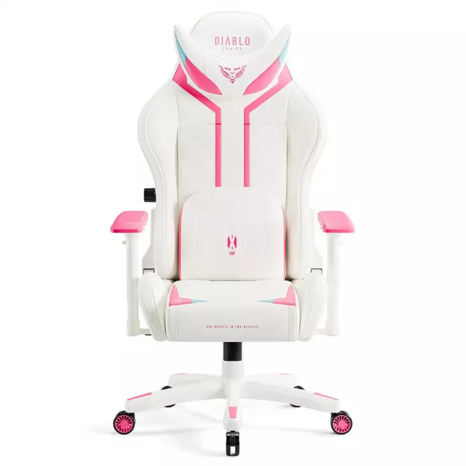 Fotel Gamingowy Normal Diablo X-Ray 2.0 Biały/Róż