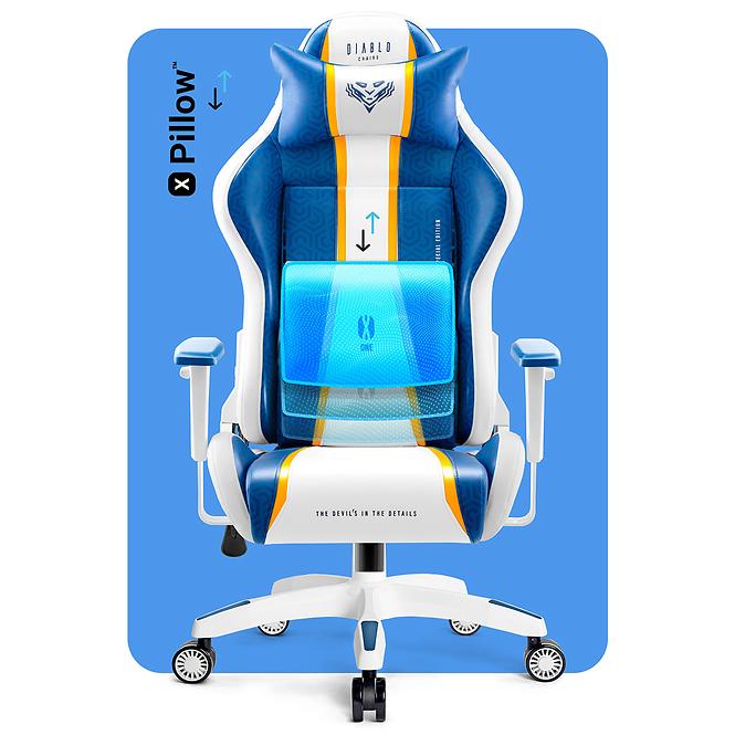 Fotel Gamingowy King Diablo X-One 2.0 Aqua Blue