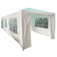 Pawilon ogrodowy 3x9x2,7 m biały