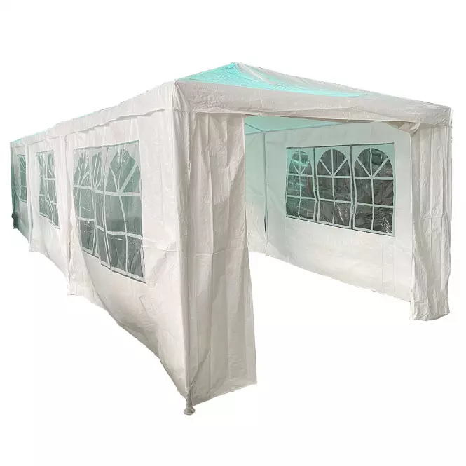 Pawilon ogrodowy 3x9x2,7 m biały