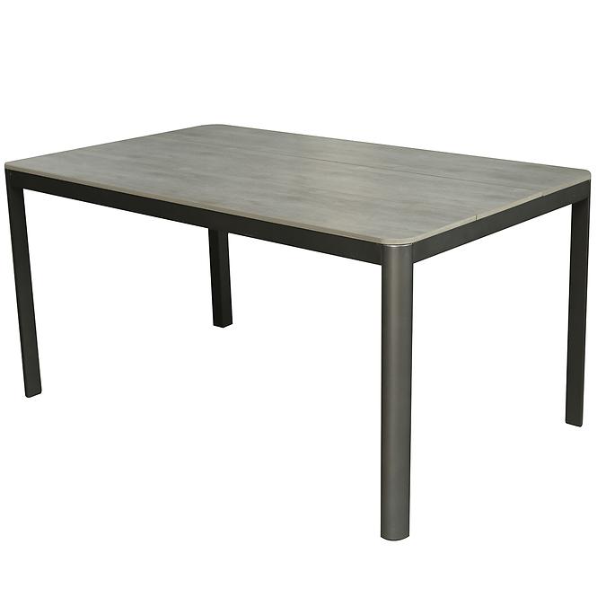 Aluminiowy stół z blatem polywood 180 x 100 x 74 cm szary