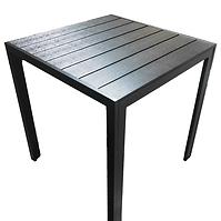 Stół Douglas czarny z blatem polywood 70x70 cm