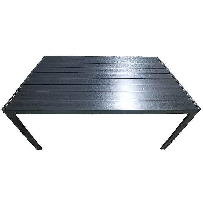 Stół Douglas czarny z blatem polywood 150x90 cm