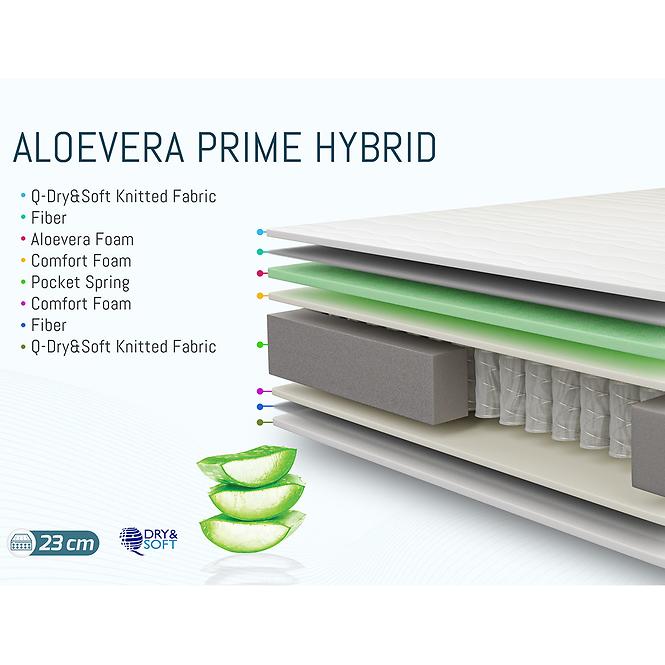 Materac Aloevera Prime Hybrid 160x200 H3