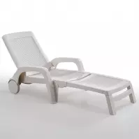 Leżak ogrodowy Miami biały